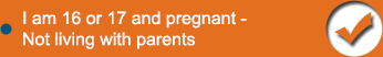 I am 16 or 17 and pregnant - not living with parents
